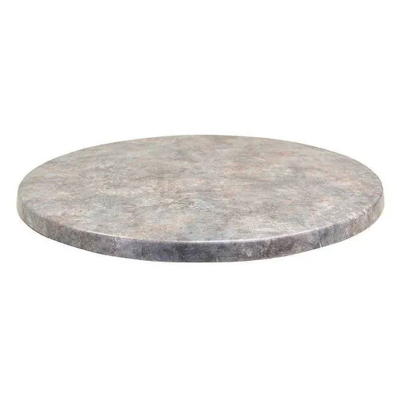 Cheap RETIF Plateau Rond De Table Ext Rieur Classic Line 60Cm D Cor Zinc