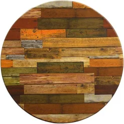Sale RETIF Plateau Rond De Table Ext Rieur Werzalit 60Cm D Cor Plancha Rouge