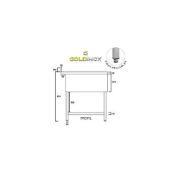 Best RETIF Plonge 1 Bac P 700Mm