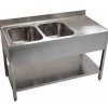 Discount RETIF Plonge Inox Murale Profondeur 600 Mm Long. 2000 Mm 2 Bacs Et Gouttoir Gauche