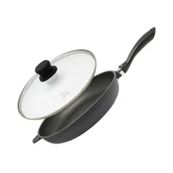Shop RETIF Po Le Frire 32Cm En Aluminium Press Avec Couvercle En Verre Elo Alucast