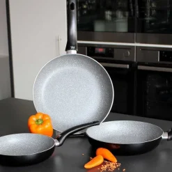 Hot RETIF Po Le Frire En Aluminium Avec Couvercle En Verre De 24Cm Elo Dolomit