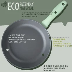 Outlet RETIF Po Le Frire Et Couvercle De Cuisson De 20Cm De Fackelmann Ecolution