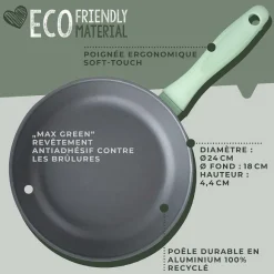 Clearance RETIF Po Le Frire Et Couvercle De Cuisson De 24Cm De Fackelmann Ecolution