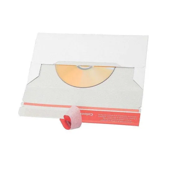 Best RETIF Pochette Carton Blanc Pour Envoi Supports Lectroniques 22X12,1Cm - Par 3