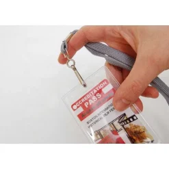 Store RETIF Pochette Porte-Badge Souple En Pvc - Mod Le Vertical (Lot De 100)