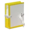 Fashion RETIF Pochettes Archives Carton Soufflet Et Rabat En Pvc Dos De 10 Cm Jaune