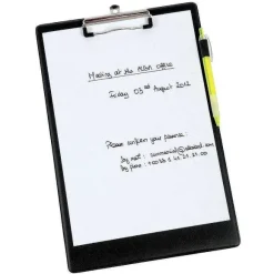 Best RETIF Porte Bloc Noir A4 Pince En Pvc 23X35Cm