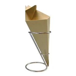 New RETIF Porte Cornet De Frites Inox 11,5X18Cm - Par 1