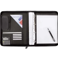Cheap RETIF Porte Document Conf Rencier Anneaux Reggio A4 Mati Re Synth Tique Noir