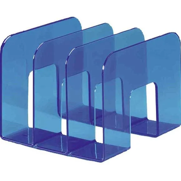 New RETIF Porte-Revues Trend Plastique 3 Compartiments (L)215 X (P)210 X (H)165 Mm Bleu…