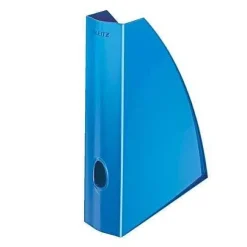 Fashion RETIF Porte-Revues Wow Pour A4 Polystyr Ne L7,5 X H31,2 X P25,8 Cm Bleu Brillant