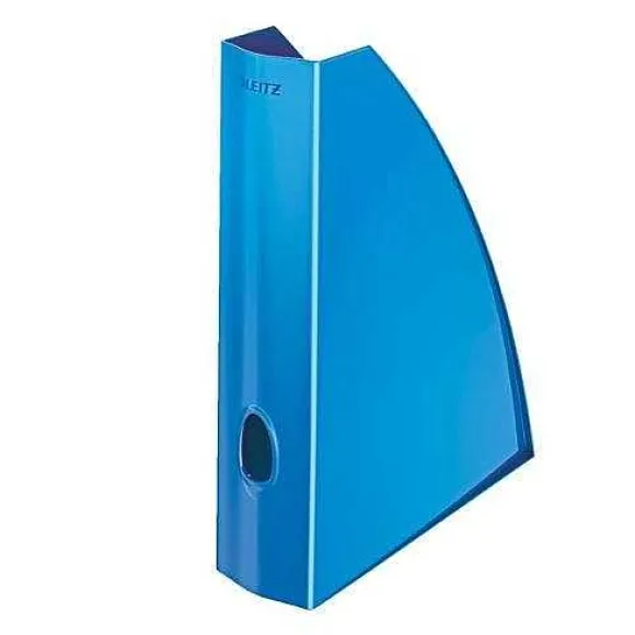 Fashion RETIF Porte-Revues Wow Pour A4 Polystyr Ne L7,5 X H31,2 X P25,8 Cm Bleu Brillant