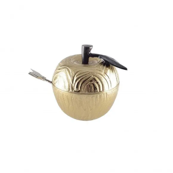 Store RETIF Pot A Sucre Forme Pomme Dore