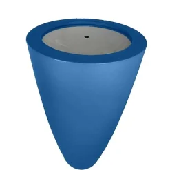 Cheap RETIF Pot Conique Blanc 3 En 1Pot De Fleurs- Mange Debout-Seau A Champagne Dessus Inox