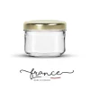 Shop RETIF Pot Cuisine 120Ml Verre Transparent Et Couvercle Or - Par 35
