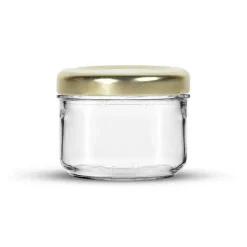 Shop RETIF Pot Cuisine 120Ml Verre Transparent Et Couvercle Or - Par 35