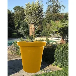 New RETIF Pot De Fleurs Rond Xxl Delight 200L Jaune Mangue