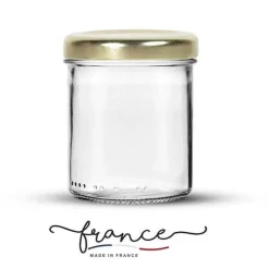 Outlet RETIF Pot En Verre 170Ml Avec Couvercle Vissant Or Par 42