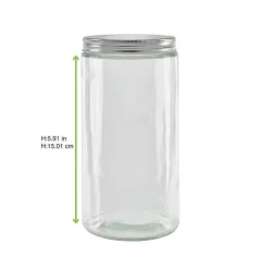 Cheap RETIF Pot En Verre Rond Avec Bouchon En Aluminium 750Ml 30 Pi Ces
