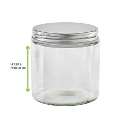 Clearance RETIF Pot En Verre Rond Avec Bouchon En Aluminium 500Ml 40 Pi Ces