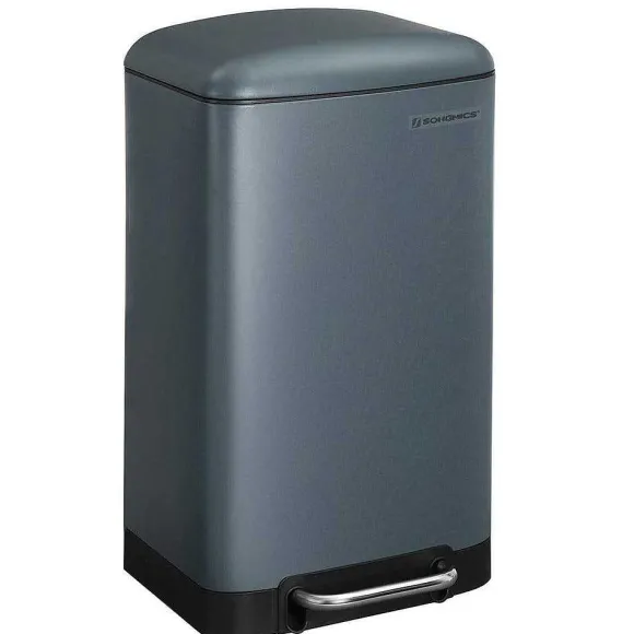 Cheap RETIF Poubelle 30 Litres Avec P Dale En Acier Seau Int Rieur Et Couvercle Poign E Fe