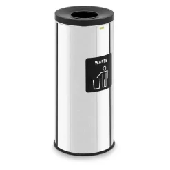 Outlet RETIF Poubelle 45 Litres Chrome Autocollant Pour Les D Chets R Siduels