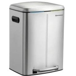 Fashion RETIF Poubelle 2 Seaux Poubelle De Cuisine 2X20 Litres Poubelle Double Seaux Int R