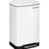 Clearance RETIF Poubelle Cuisine 30 Litres Acier Blanc En Acier Inoxydable P Dale