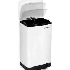 Clearance RETIF Poubelle Cuisine 30 Litres Acier Blanc En Acier Inoxydable P Dale