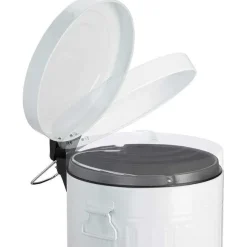 Online RETIF Poubelle P Dale Vintage Cuisine Salle De Bain En M Tal 5 Litres Blanc