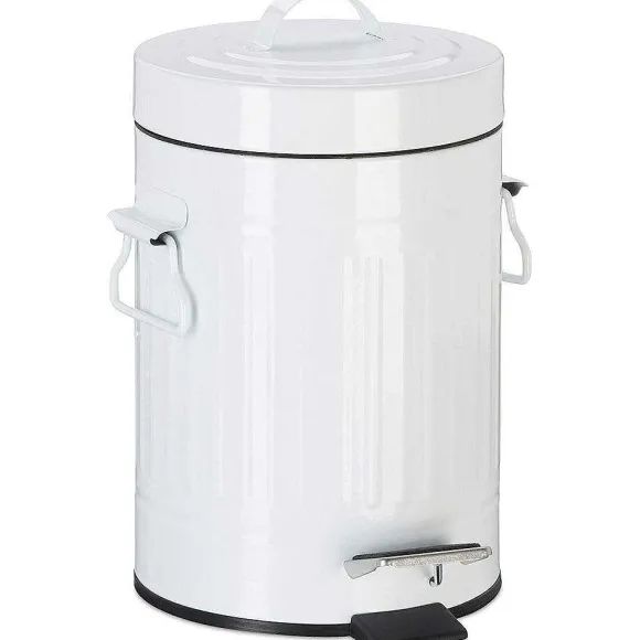 Online RETIF Poubelle P Dale Vintage Cuisine Ou La Salle De Bain En M Tal 3 Litres Blanc