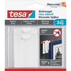 Cheap RETIF Powerstrips Lot De 2 Clous Adh Sif Pour Papier Peint Et Pl Tre 2 Kg