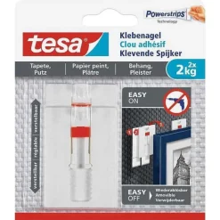 Clearance RETIF Powerstrips Lot De 2 Clous Adh Sif Ajustable Pour Papier Peint Et Pl Tre 2 Kg