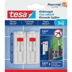 Clearance RETIF Powerstrips Lot De 2 Clous Adh Sif Ajustable Pour Carrelage Et M Tal 3 Kg
