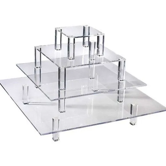 Online RETIF Pr Sentoir 4 Tages Carr S Buffet Transparent Acrylique 50/40/30/20Cm