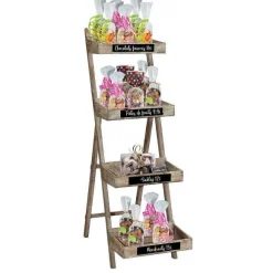 Hot RETIF Pr Sentoir Bois 4 Bacs - 38.5X22.5X130Cm