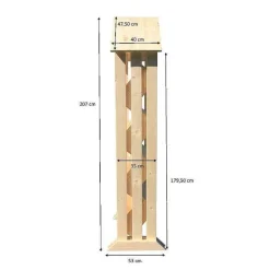 Best Sale RETIF Pr Sentoir Bois Cabane - 4 Niveaux - Hauteur 207 Cm