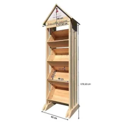 Best Sale RETIF Pr Sentoir Bois Cabane - 4 Niveaux - Hauteur 207 Cm