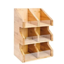 Store RETIF Pr Sentoir Condiments Bambou 28X18X40Cm - Par 2