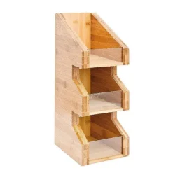 Clearance RETIF Pr Sentoir Condiments Bambou 15X18X40Cm - Par 4