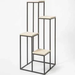 Sale RETIF Pr Sentoir M Tal Avec 4 Tablettes En Bois Carr Es 51X50X125Cm