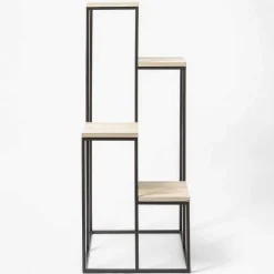 Sale RETIF Pr Sentoir M Tal Avec 4 Tablettes En Bois Carr Es 51X50X125Cm