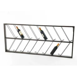 Shop RETIF Presentoir Mural Double Pour Presentation Vin L70Xp6Xh160Cm