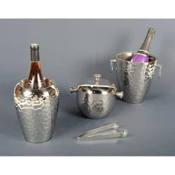 Shop RETIF Refroidisseur A Vin Double Paroi Argent H13Cm