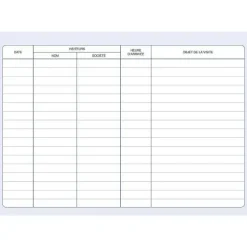 Outlet RETIF Registre Des Visiteurs 96 Pages 210 X 297 Horizontal