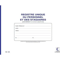Cheap RETIF Registre Unique Du Personnel Et Des Stagiaires 210X297Mm - 52 Pages