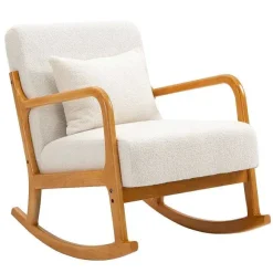 Online RETIF Rocking Chair Chaise Basculescandinave Bouclettes