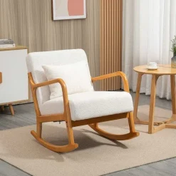 Online RETIF Rocking Chair Chaise Basculescandinave Bouclettes
