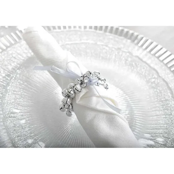 Best Sale RETIF Ronds De Serviettes Clochette Argent Lot De 4